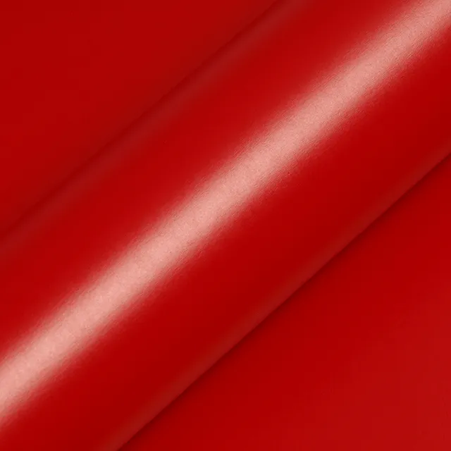 HEXIS Matte Blood Red vinyl wrap film texture · Specced